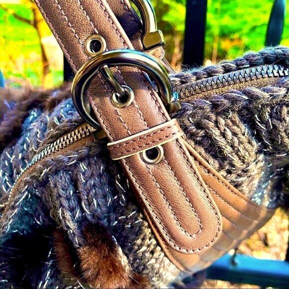 NEW SALVATORE FERRAGAMO BALENA MINK LEATHER HOBO HANDBAG - Picture 13 of 16